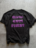 girls cum first